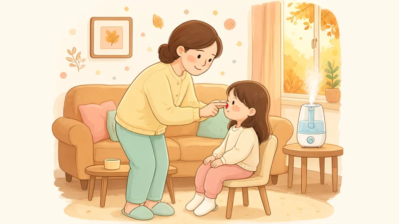 孩子秋季老流鼻血？先别仰头，止血四步和就医信号一次讲清